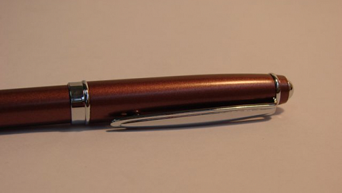 Ручка шариковая Pen Pro коричневый металлик/серебро - канцтовары в Минске